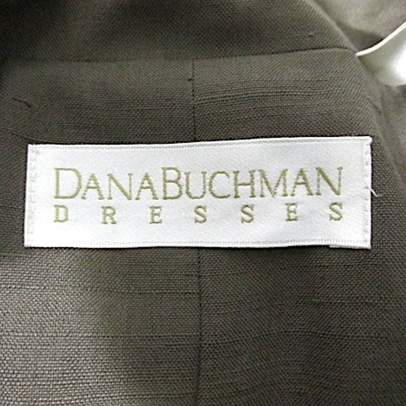 VTG Dana Buchman Military Style Tailored Shirt Dress, Size 4 - Picture 8 of 9